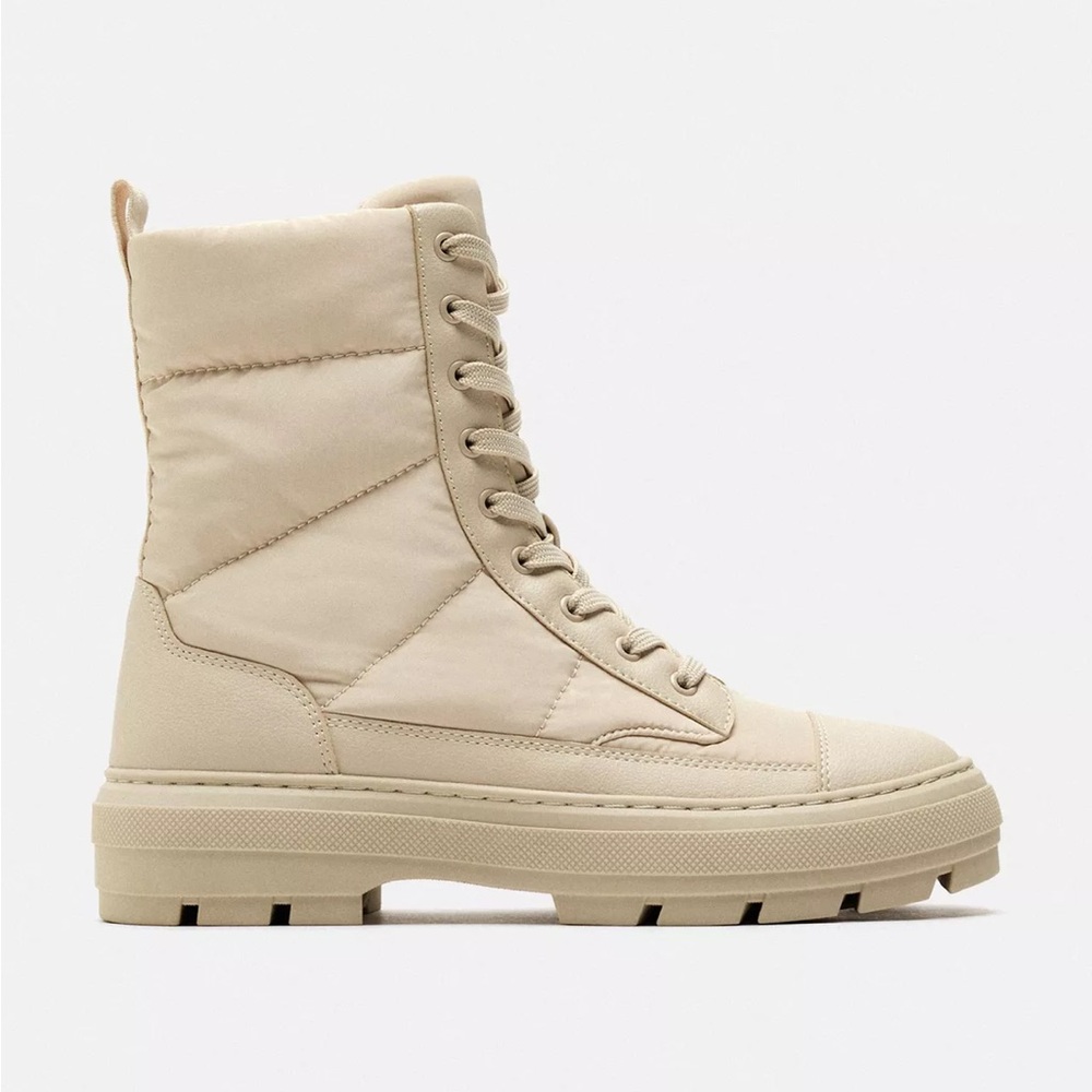 Zara Quilted Nylon High Tops